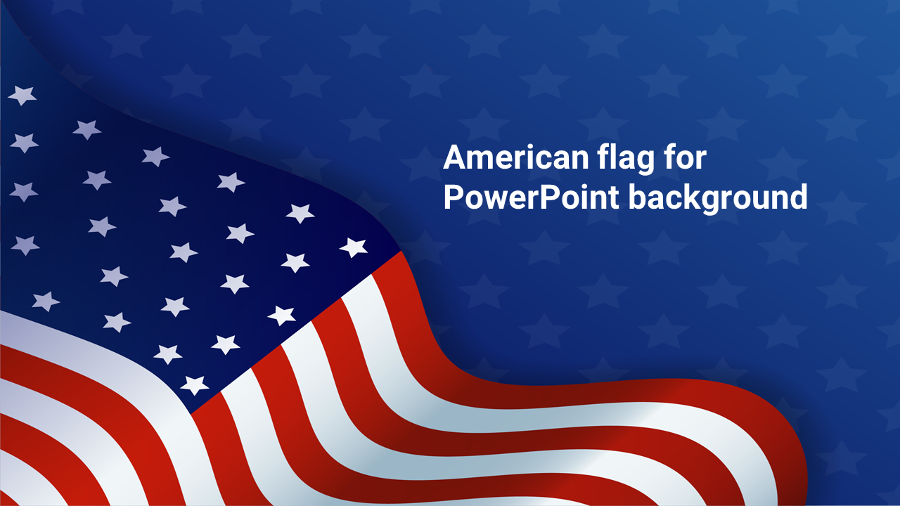 American flag for PowerPoint background